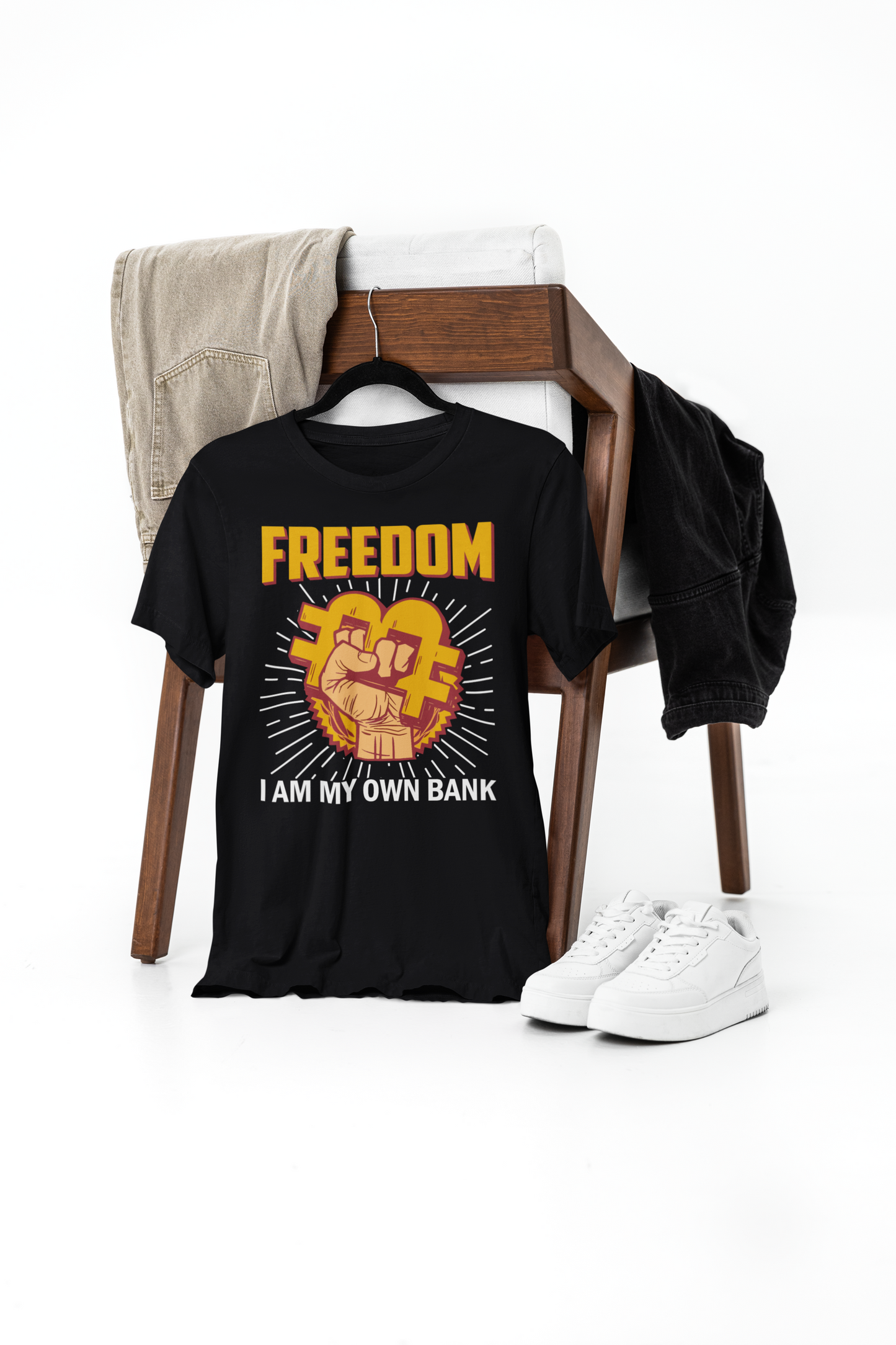 bitcoin freedom t-shirt – premium cotton