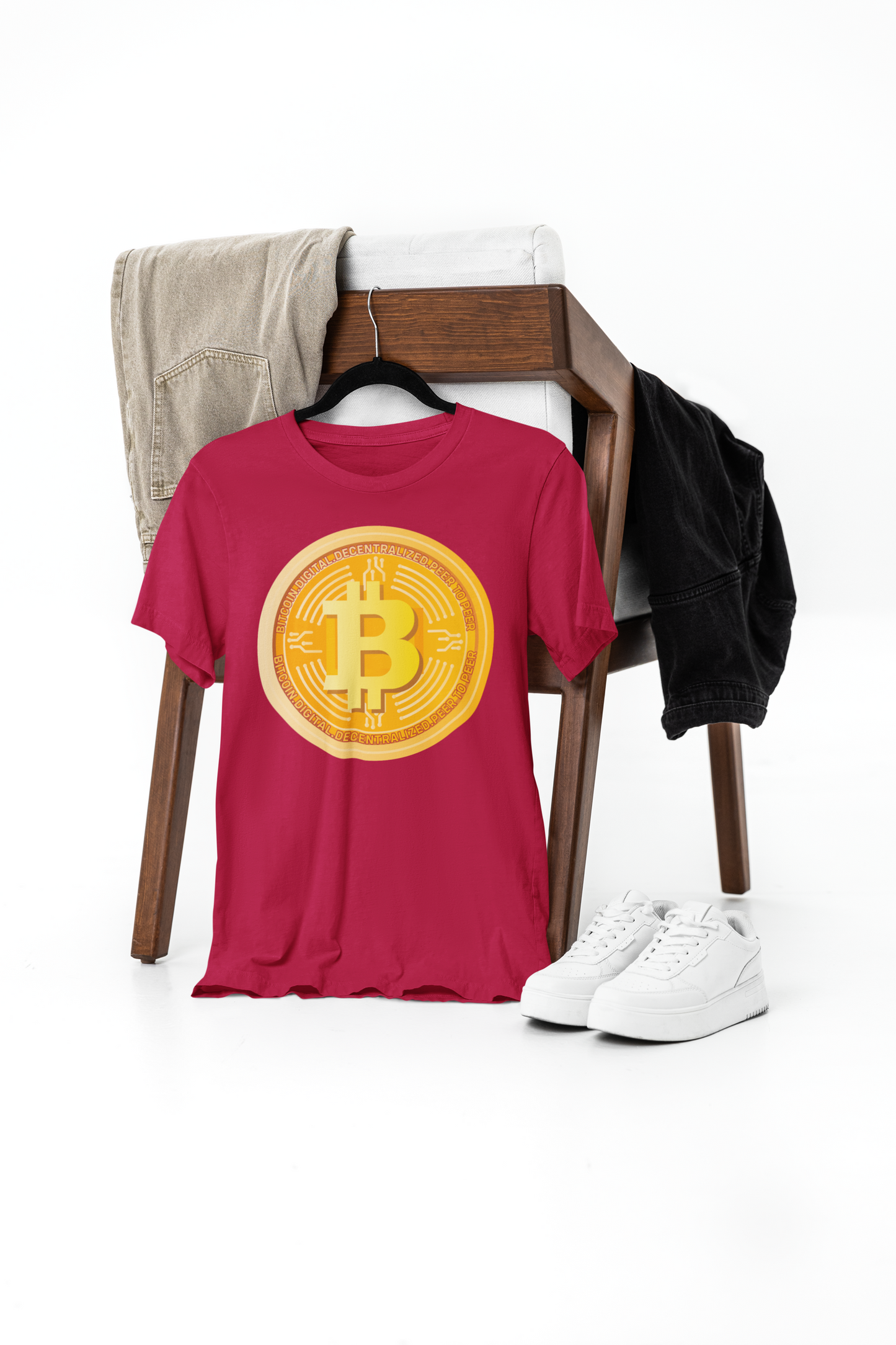 bitcoin print t-shirt – premium cotton