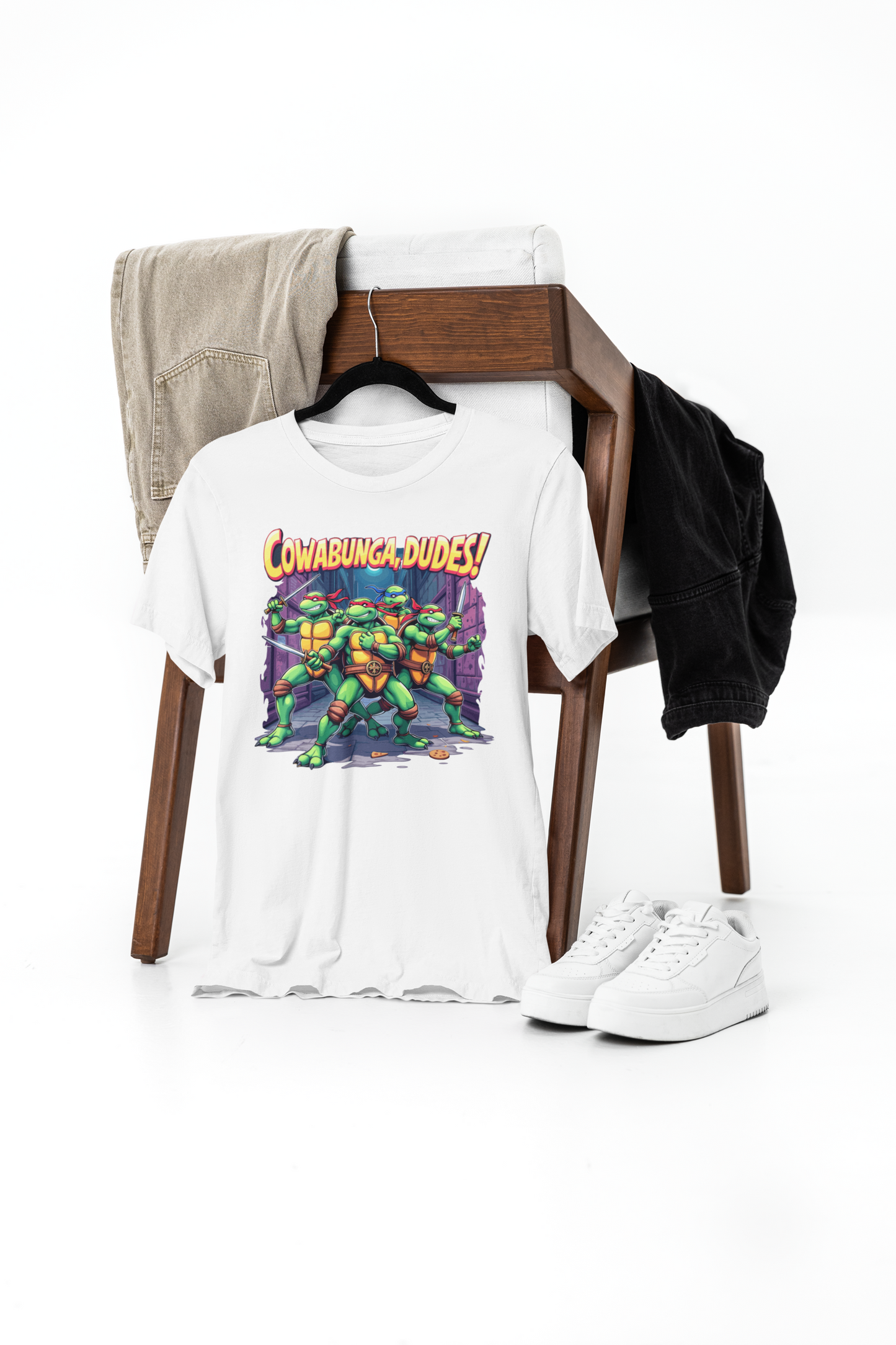 ninja turtles print t-shirt – cowabunga! unleash your inner hero